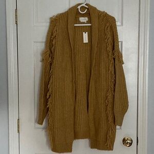 Anthropologie Fringe Cardigan